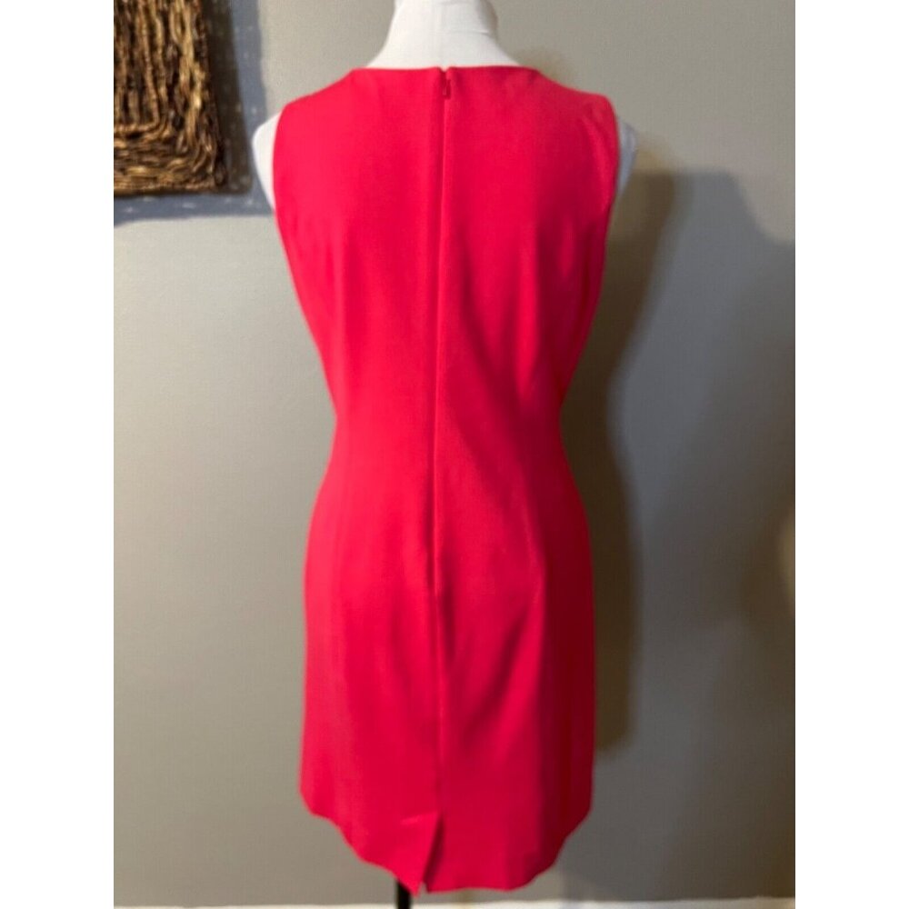 Talbots Sheath Dress 10 P 10P Ponte Pink Sleeveless Stretch Classic Career - Picture 9 of 14